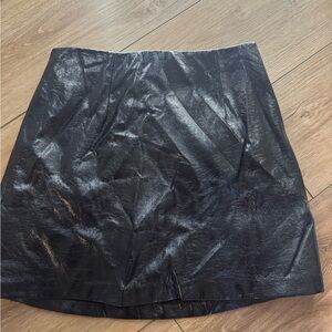 Abercrombie & Fitch Leather Black Mini Skirt Willing to accept offers!!!